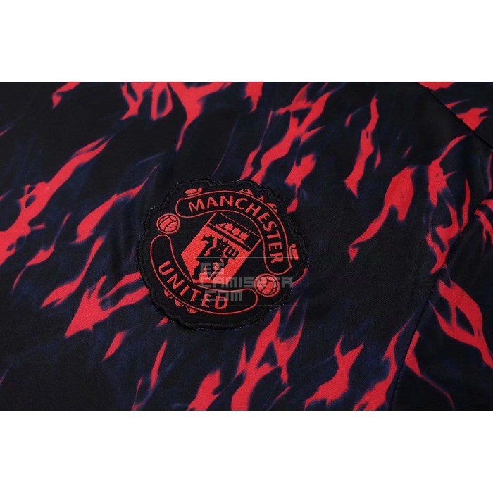 Chandal del Manchester United Manga Corta 2022 Rojo - Pantalon Corto - Haga un click en la imagen para cerrar